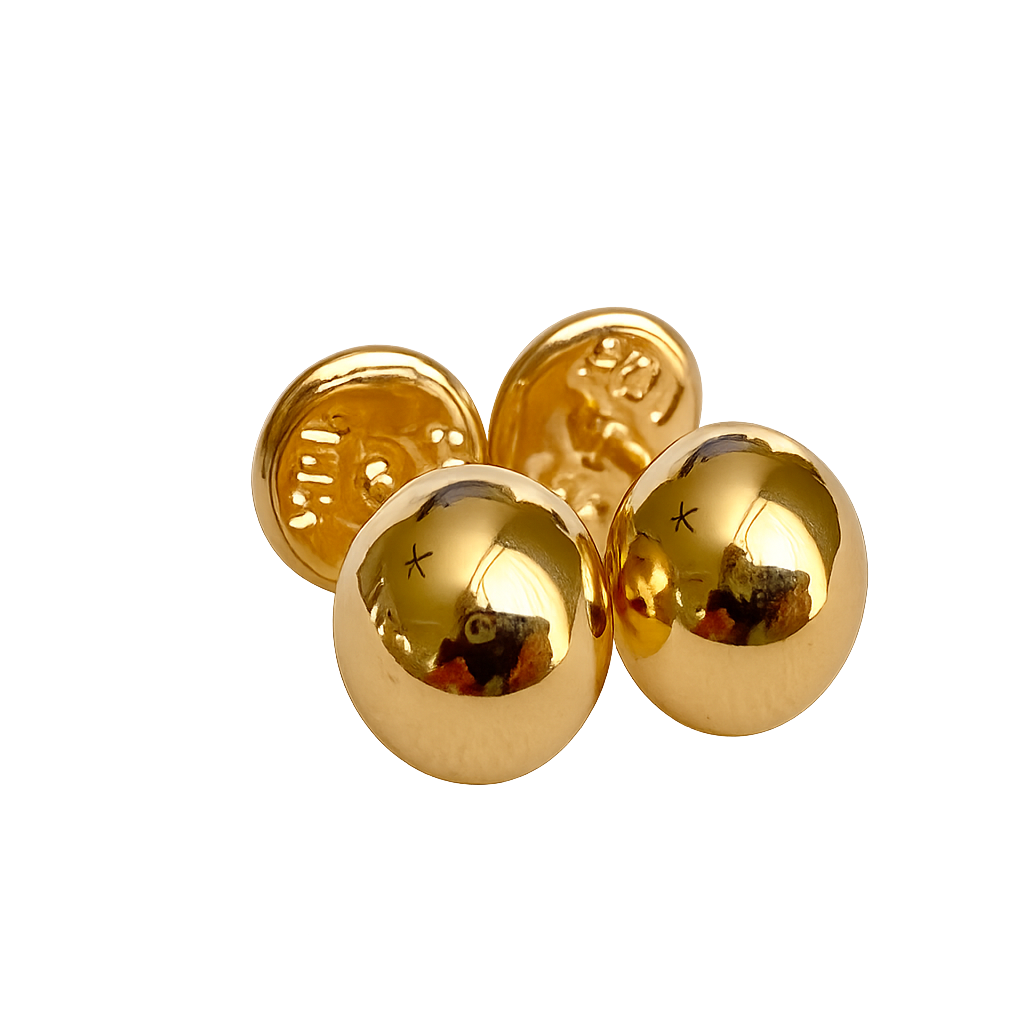 Ball Earrings 18K gold.