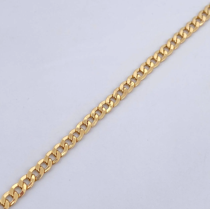 Cuban Link Bracelet – 18K Yellow Gold – 2.4g