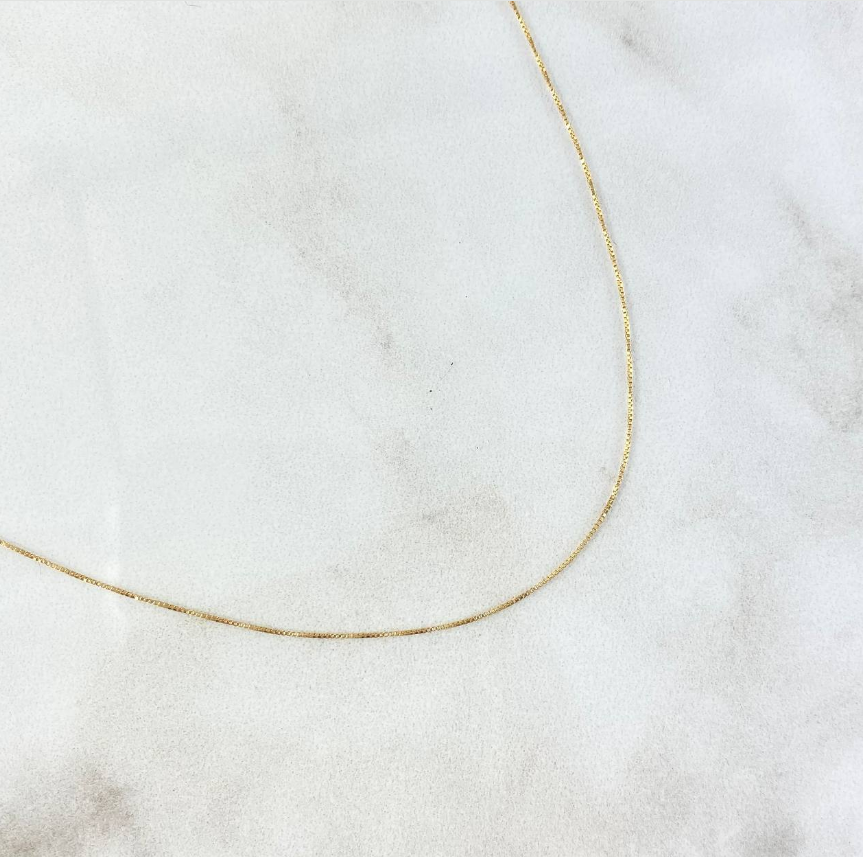 Venetian Chain Necklace – 18K Yellow Gold – 1.05g