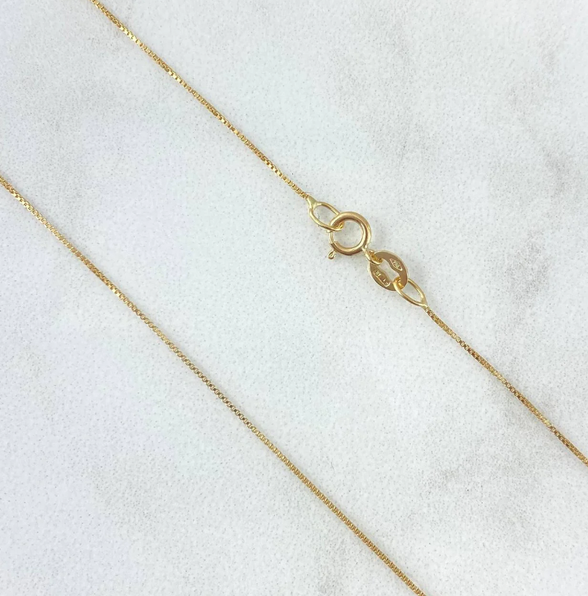 Venetian Chain Necklace – 18K Yellow Gold – 1.05g
