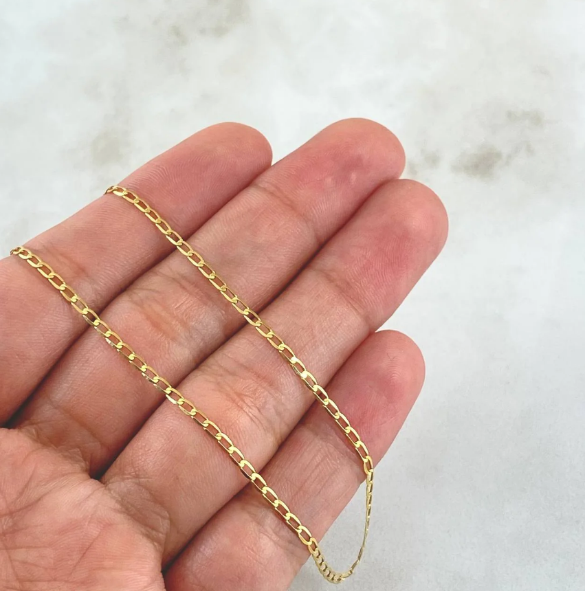 Cuban Chain – 18K Yellow Gold – 1.75g