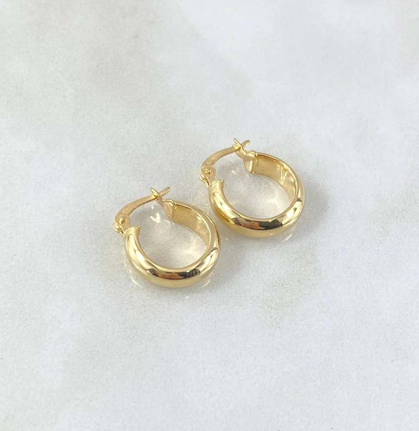 Nati Hoop Earrings – 18K Yellow Gold – 1.1g