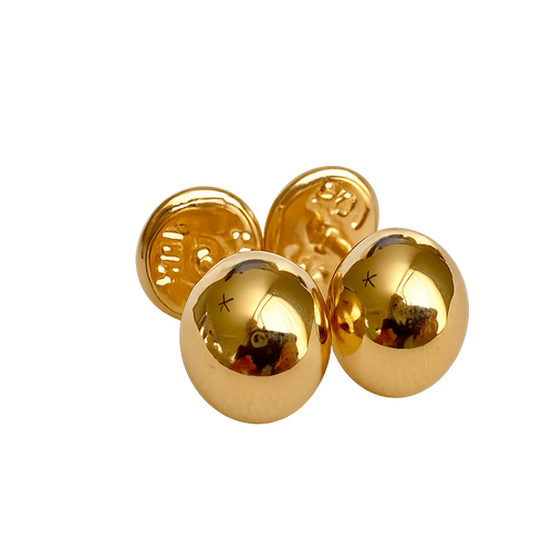 Ball Earrings 18K gold.